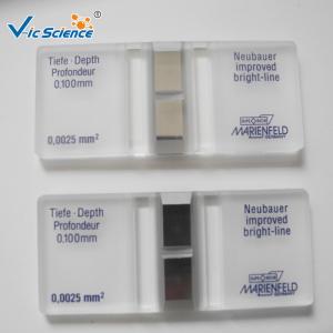 China Bacteria Number Cell Counting Chamber 79mm×39mm×13 Mm 0.1 Microliter factory