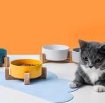 High Feeding Station Elevated 18cm Slow Food Bowl For Cats