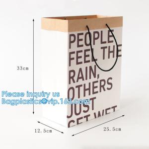 China Retail Bag with Rope Handle, Metallizing, Business Bags, Craft Bags, Party Bags, Recyclable Bags factory