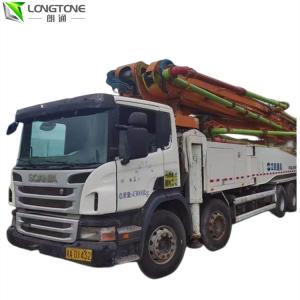China 56X-6RZ Used Concrete Line Pumps Mounted Truck 45.8m For Construction Engineering factory