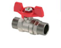 China PN25 1 inch brass ball valve Male Male Thread factory