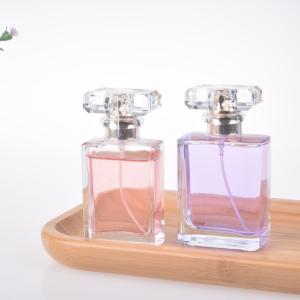 China 20ML 30ML 50Ml 100Ml Free Sample Luxury Vintage Clear Refill Empty Glass Perfume Pump Sprayer Bottle With Ps Cap factory