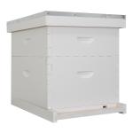 Pine Wood 10 Frame Langstroth Beehive OEM UV Painting