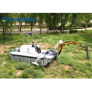 Customized Multifunctional Amphibious Dredging Machine With Lightweight Hull