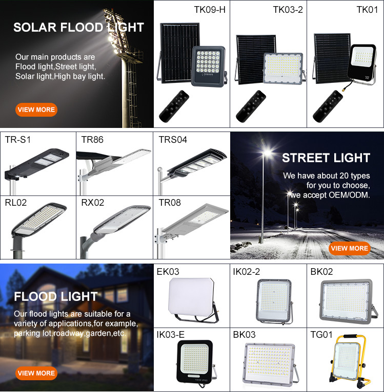 Powerful 3000 Lumens High Power LED Solar Street Lamp Garden Road Luminaria 300w Outdoor Wholesale Solar Sensor
