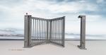 Aluminium Alloy Collapsible Bi Folding Gates With Anti-Climb Photo Cell