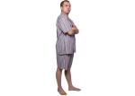 Mens Sping Woven 100 Cotton Pajamas Short Sleeve Short Pant Weven Colours