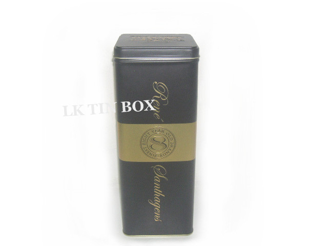 100mm PVC / PET Window Square Tin Box For Clothes Tie Storage