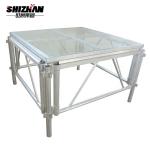 Aluminium wedding event glass stage
