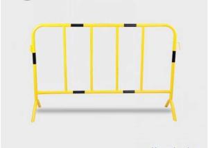 China ISO9001 1.1x2.1m Metal Crowd Control Barriers Heavy Duty road safety fence factory
