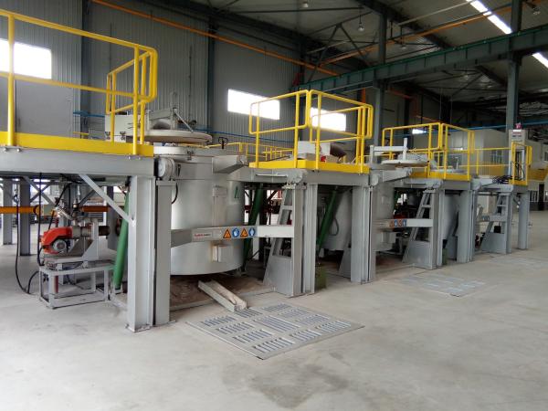Silent Operation Gelectric Foundry Aluminum Melting Furnace 800K Hydraulic