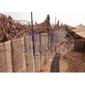 Military Protection Galvanized Wire Mesh Hesco Blast Walls Standard Size