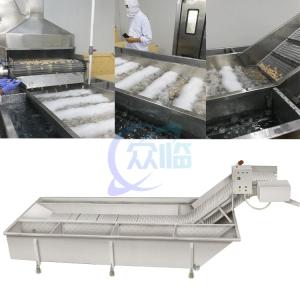 China Steamed Sushi Shrimp Production Line Blanched Shrimp Water Cooling Machine Cooked Shrimp Cooling Machine factory