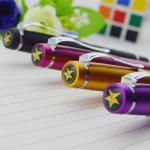 Gel pen,Promotional gel-ink pen with cap,black rubber gel-ink pen