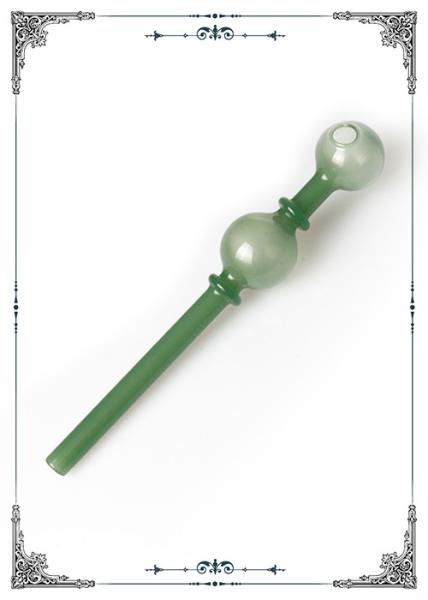 Darken Green Glass oil burner Smoking Water Bong Accessories 14CM Height