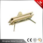 Promotion gold handbag square turn lock for bag fittings,43.8*24.18mm,light gold