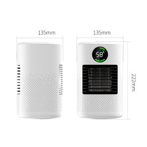 China ABS PC Anti Flaming Ceramic Electric Heater With 50 Degree Swivel Head factory