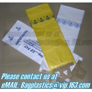 Disposable clear newspaper bags with cardboard header printed thin newspaper