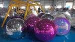Outdoor Pvc Hanging Inflatable Mirror Balloon Giant Inflatable Silver Mirror