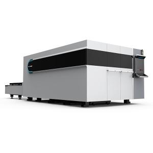 China 6kw 10kw 12kw Fiber Laser Cutting Machine High Power With Rotary And Exchange Platform 2060 factory