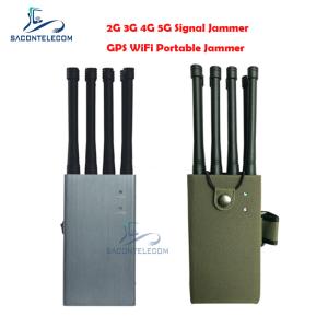 China 8w 8 Antennas Prison Cell Phone Jammers 30m Radius for GPS WiFi 2G 3G 4G 5G factory