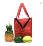Rosh Eco Red Non Woven Insulated Cooler Tote Bag For Storage