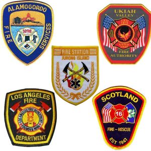 ODM Polyester Fire Department Velcro Patches For Tactical Vest