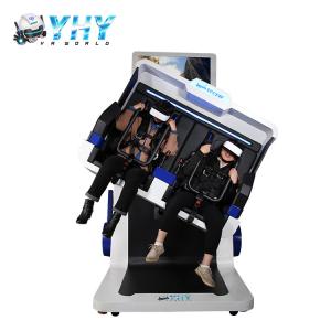 China Double 360 Degree Virtual Reality Game Chair Realistic 9D Cinema VR Flight Simulator factory