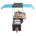 SS304 Electric Grill Mobile Street BBQ Food Tricycle