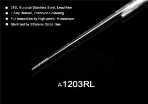 China 1203RL Round Liner Premium Sterile Tattoo Needles With Sterilization Indicator factory