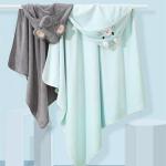 House Cartoon Design Velvet Hooded Baby Kids Bath Towel with Good Absorption 80