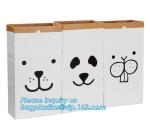 le sac en papier bag, Kraft Paper Storage Linen Bag Kids Toys Clothing Organizer