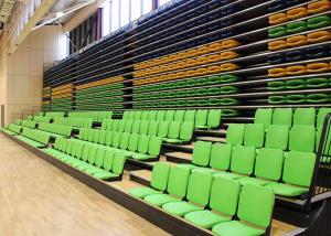 China Melody Polymer Telescopic Tribunes Retractable Seating EN1320-5 For Sport Place factory