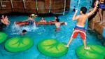Commercial Swimming Pool Climbing Duckweed Net Rope Bridge for Kids