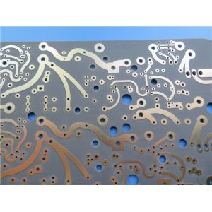 Double Sided PCB 25mil CER-10 Substrates With Black Silkscreen And Immersion