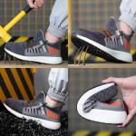 Stylish / Lightweight Steel Toe Sneakers Comfortable Slip Resistant Shoes