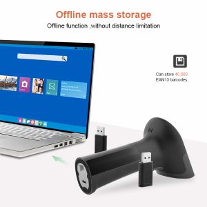 2024 Luckydoor Hot Selling 2D USB for Bluetooth Wireless 2.4G QR Code Reader A4