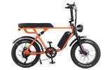 7 Speed 20 Inch Fat Tire Electric Hybrid Bike Full Suspension 250W 48V 15Ah