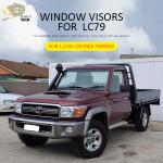 Dark Smoke Window Vent Shades Single Cab For Toyota Land Cruiser Fj70 Fj79