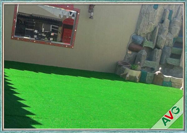 Yard Ornamental Outdoor Artificial Grass / Fake Grass Save Water Attractive