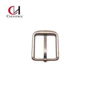 China Red Bronze Matte Unisex Pin Belt Buckles Zinc Alloy 40mm ODM factory