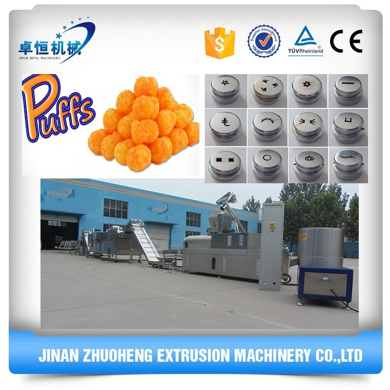 13000KG Snack Food Machine Production Line For Slanty Puffed Snacks