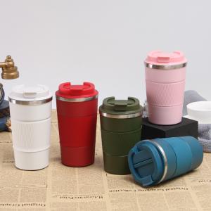 China Insulated 12oz 17oz Leakproof Coffee Cup With Lid Thermal Coffee Tumbler Stainless Steel Keep Cold And Hot Gift For Men Women factory