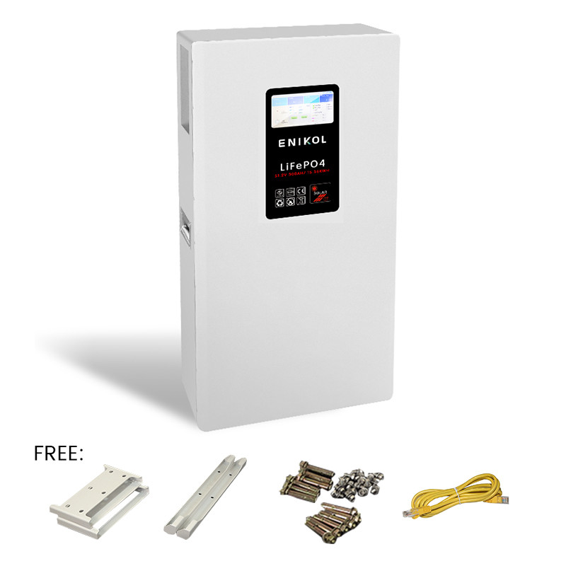 8000 Times Cycle 300AH 48V Solar Battery Touch Screen Display Lifepo4 Battery 15KWH