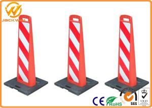 China Reflective Plastic Traffic Delineator Post Warning Sign Board for Road Safety factory