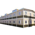 Zontop Modern Luxury Easy Assemble Steel Prefabricated 2 Story Frame 20ft 40 Ft