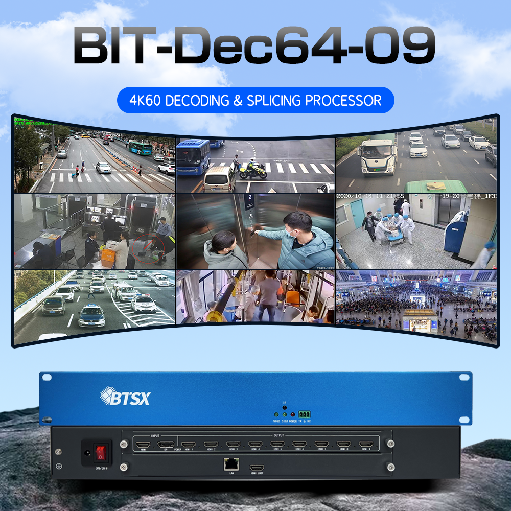 China Video Wall Controller with HDMI1.3*9 Output Interface 9x Outputs and 1 Year Warranty for Multi-Panel Displays factory
