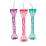 PET Party Yard Cups With Lids And Straws Luau Plastic Yard Glasses For Party
