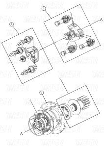 China 486-1577 Steel Bolt on Excavator Swing Drive for Machinery Repair Shops factory