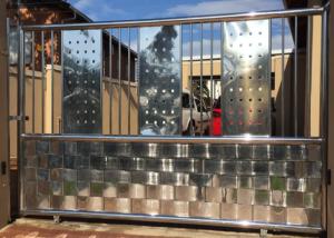 China High Strength Stainless Steel Front Door , Stainless Steel Entry Door Customized Colors factory